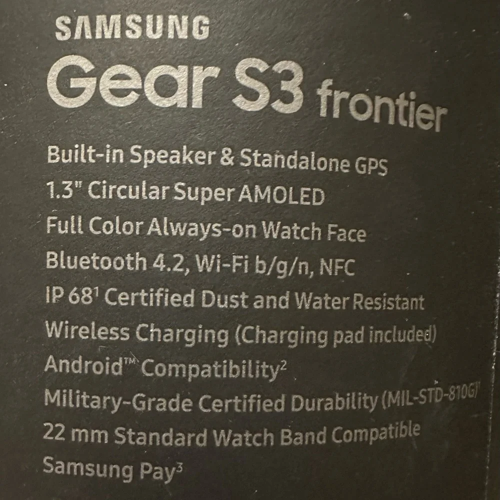 Samsung Gear 3 Frontier Watch